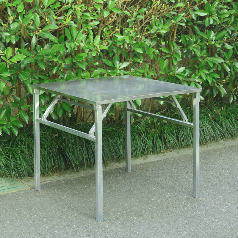 Outdoor Furniture Legs - 80x80cm Folding Square Table - 72cm
