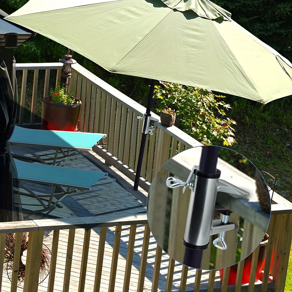 Outdoor Furniture With Umbrella - 1pcs Outdoor Terrace Umbrella Clip Deck