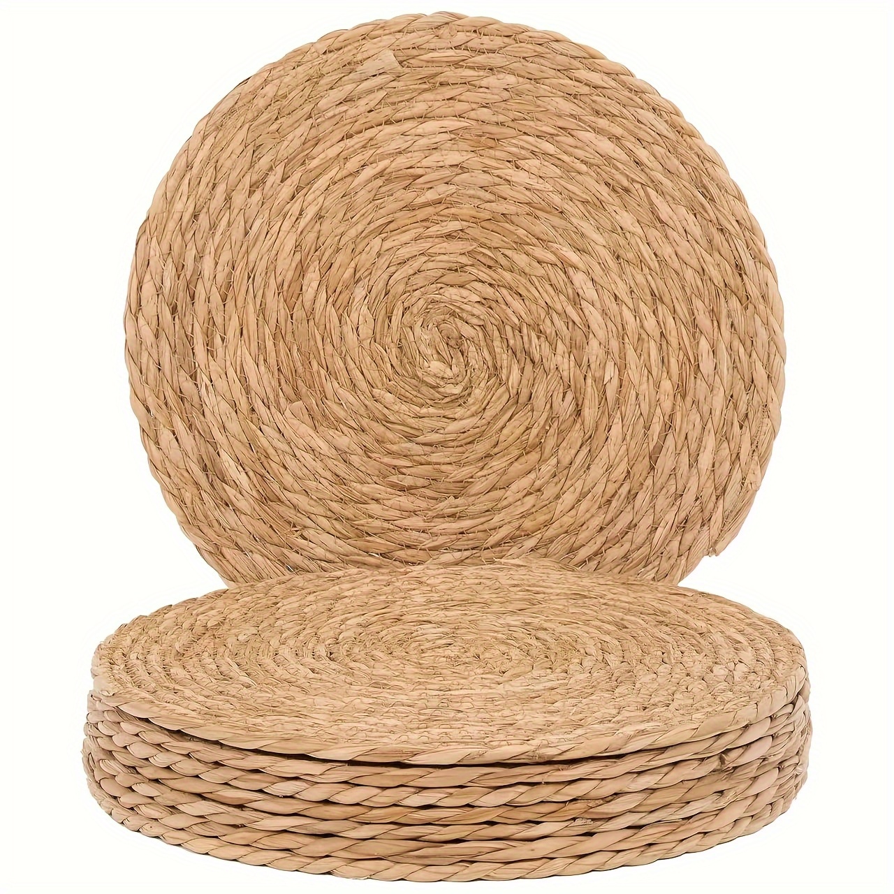 Outdoor Furniture Sale - 4pcs/6pcs/8pcs set of round rattan placemats,