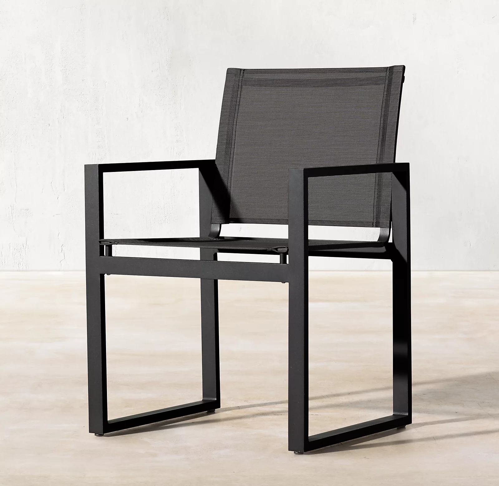 Outdoor Furniture Durable - Armchair Elegant Aluminum Metal Outdoor Dining