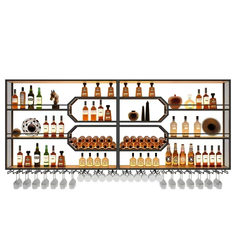 Outdoor Furniture Iron - Drinks Bar Cabinet Portable Shelves Luxury