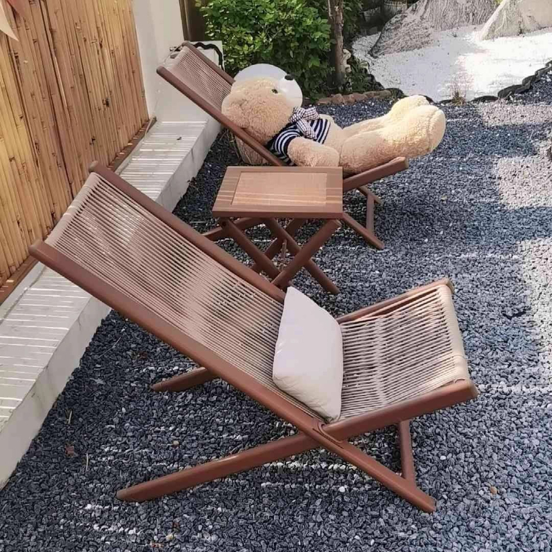 Outdoor Furniture Iron - Rattan Weave Outdoor Lounge Chair Iron