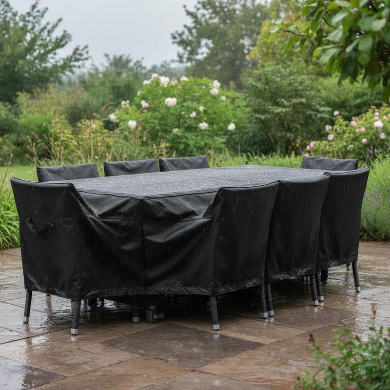 Outdoor Furniture Protector - Outdoor Table Set Protector 74x47x28 Inch