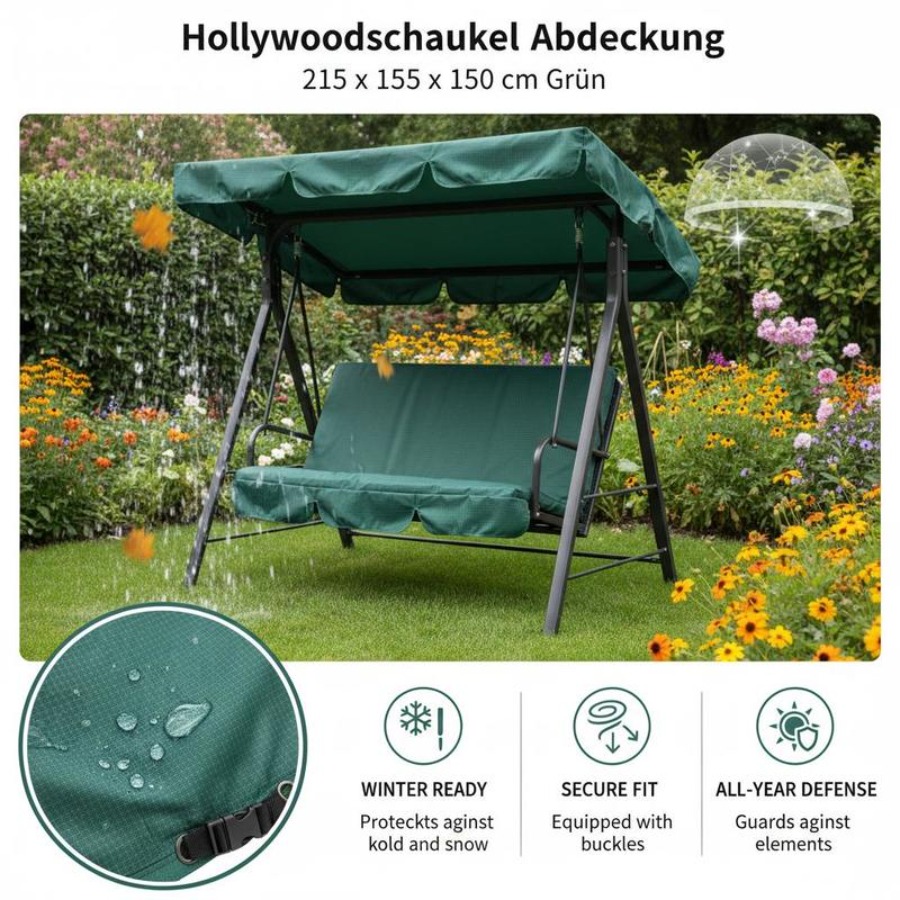 Patio 3 Seater Swing Chair Ben - Outdoor Furniture Covers Waterproof 리뷰 및 가격