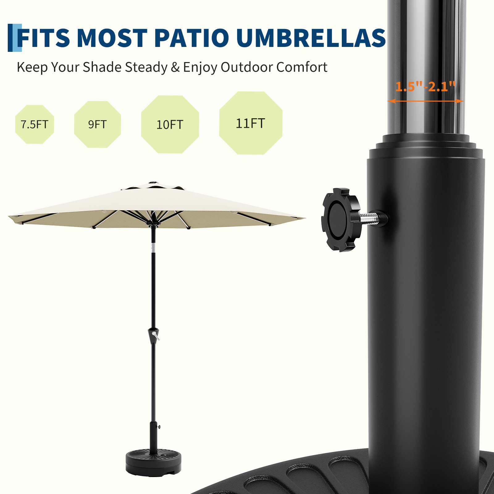 Heavy-Duty Water-Filled Patio  - Outdoor Furniture With Umbrella 리뷰 및 가격