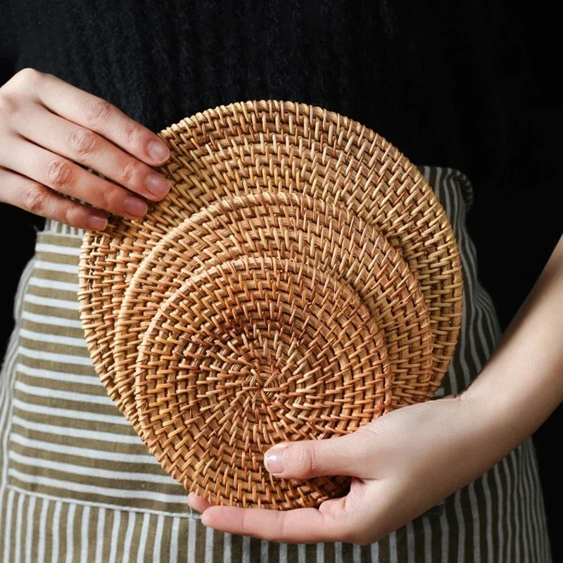 Handmade Round Rattan Coasters - Outdoor Furniture Sale 리뷰 및 가격
