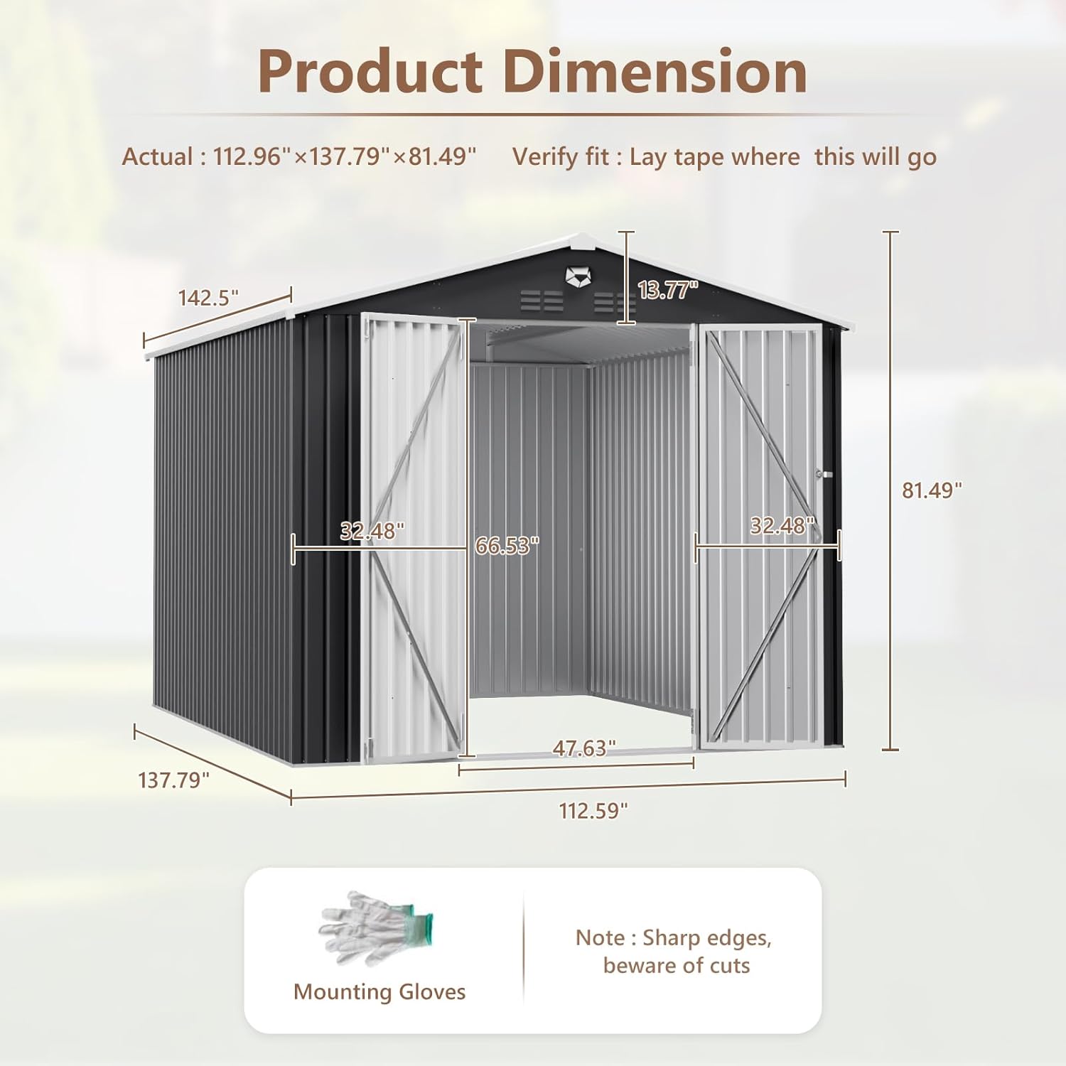 10x12 FT Metal Outdoor Storage - Outdoor Furniture Sale 리뷰 및 가격
