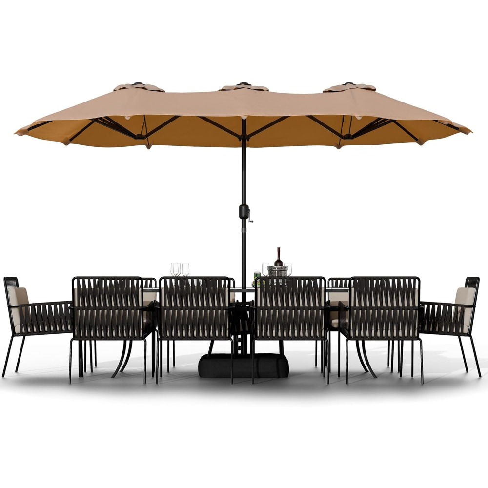 16FT Large Patio Umbrella with - Outdoor Furniture With Umbrella 리뷰 및 가격