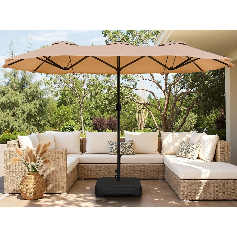 16FT Large Patio Umbrella with - Outdoor Furniture With Umbrella 리뷰 및 가격