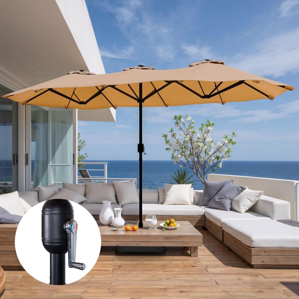 16FT Large Patio Umbrella with - Outdoor Furniture With Umbrella 리뷰 및 가격