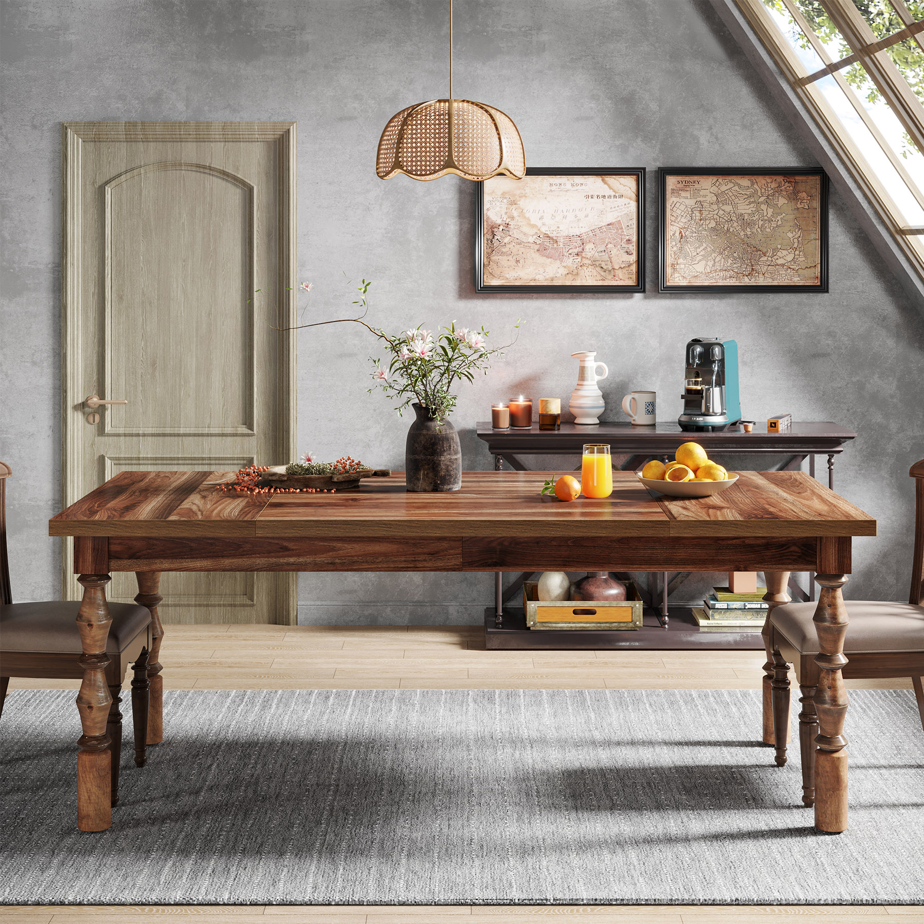 Tribesigns 62” Wood Patio Tabl - Outdoor Furniture Big W 리뷰 및 가격