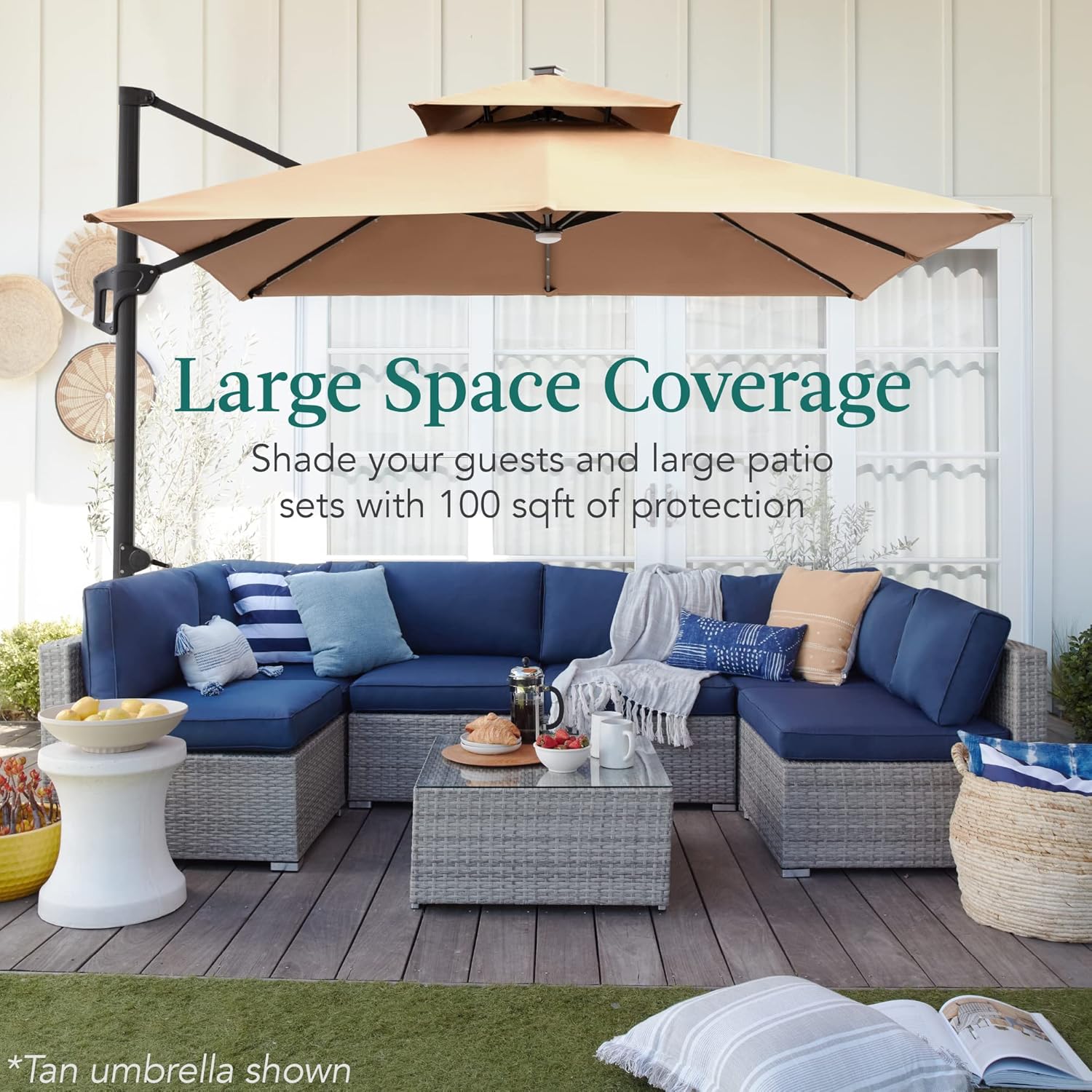 10ft Cantilever Patio Umbrella - Outdoor Furniture With Umbrella 리뷰 및 가격
