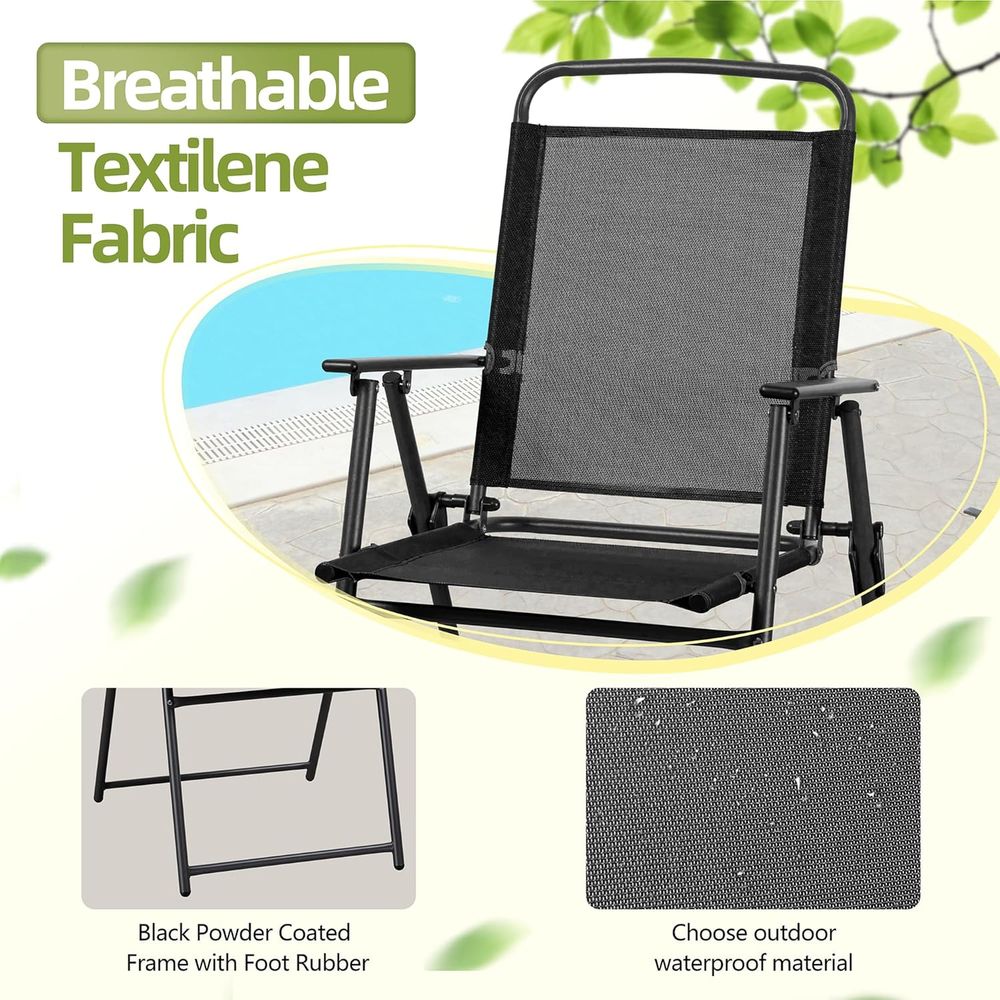 6 Piece Folding Patio Dining S - Outdoor Furniture With Umbrella 리뷰 및 가격