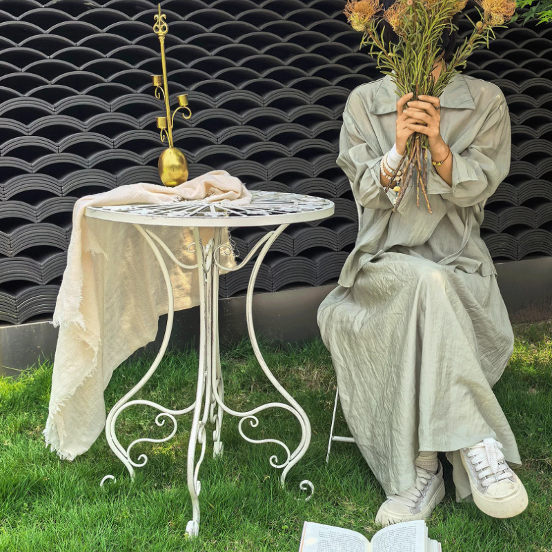 French Vintage Iron Table and  - Outdoor Furniture Iron 리뷰 및 가격
