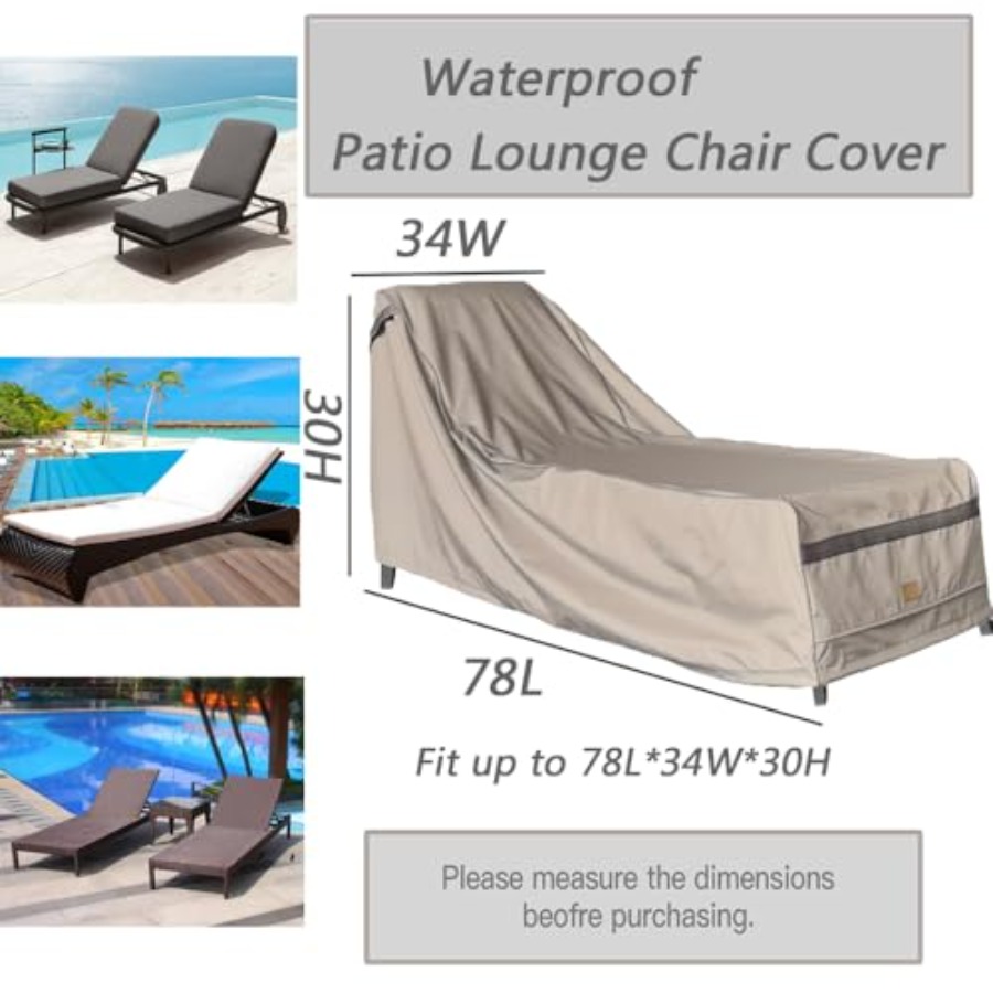 Patio Chaise Lounge Cover Wate - Outdoor Furniture Covers Waterproof 리뷰 및 가격