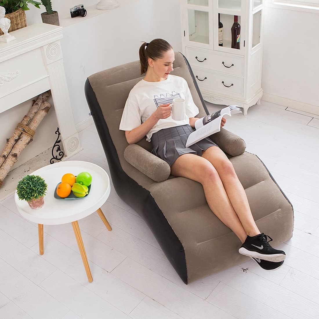 Folding Lazy Sofa,Inflatable L - Outdoor Furniture Durable 리뷰 및 가격