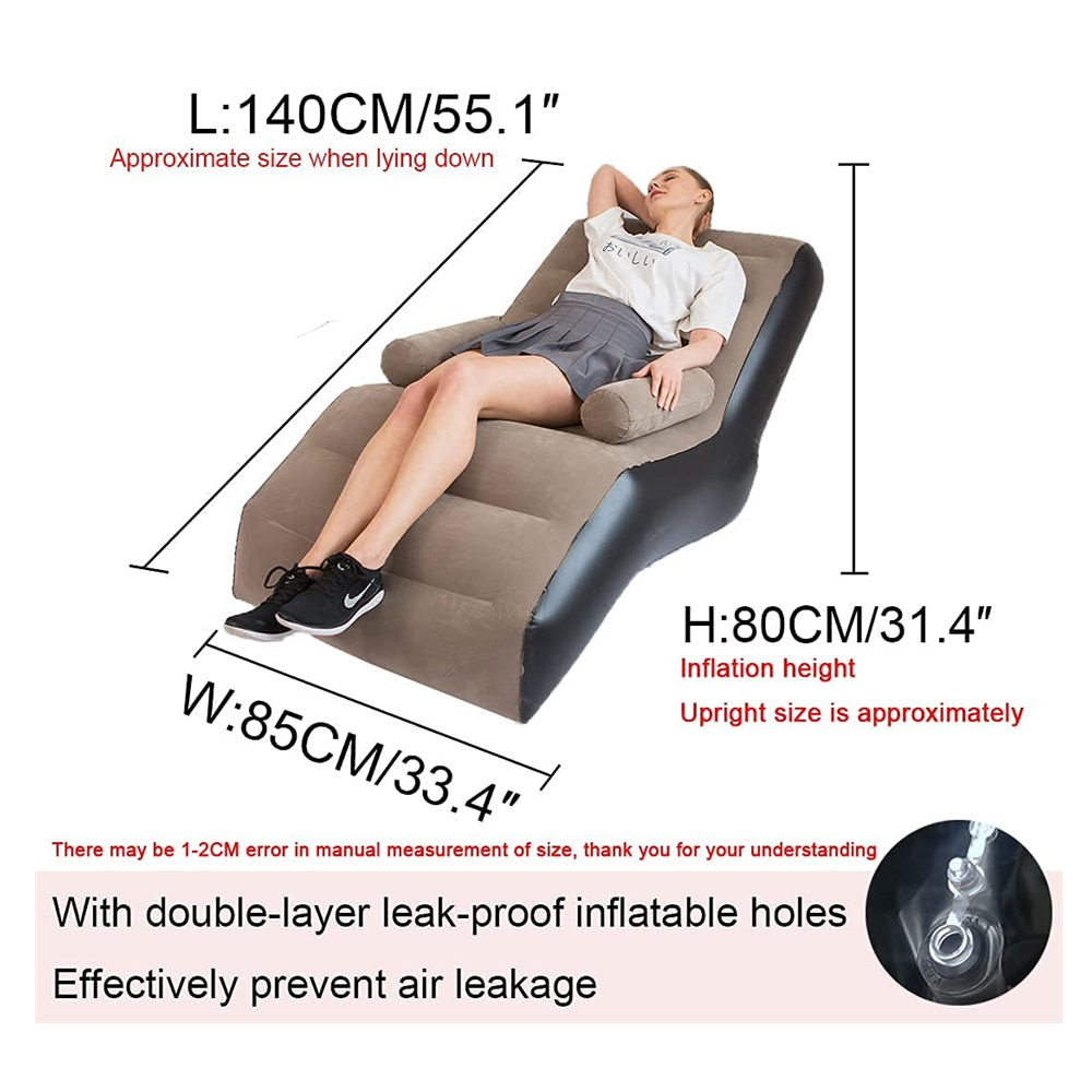 Folding Lazy Sofa,Inflatable L - Outdoor Furniture Durable 리뷰 및 가격