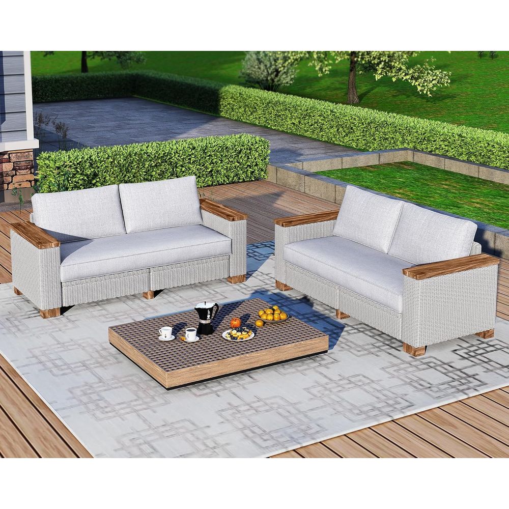 All-Weather Wicker 4-Piece Pat - Outdoor Furniture Legs 리뷰 및 가격
