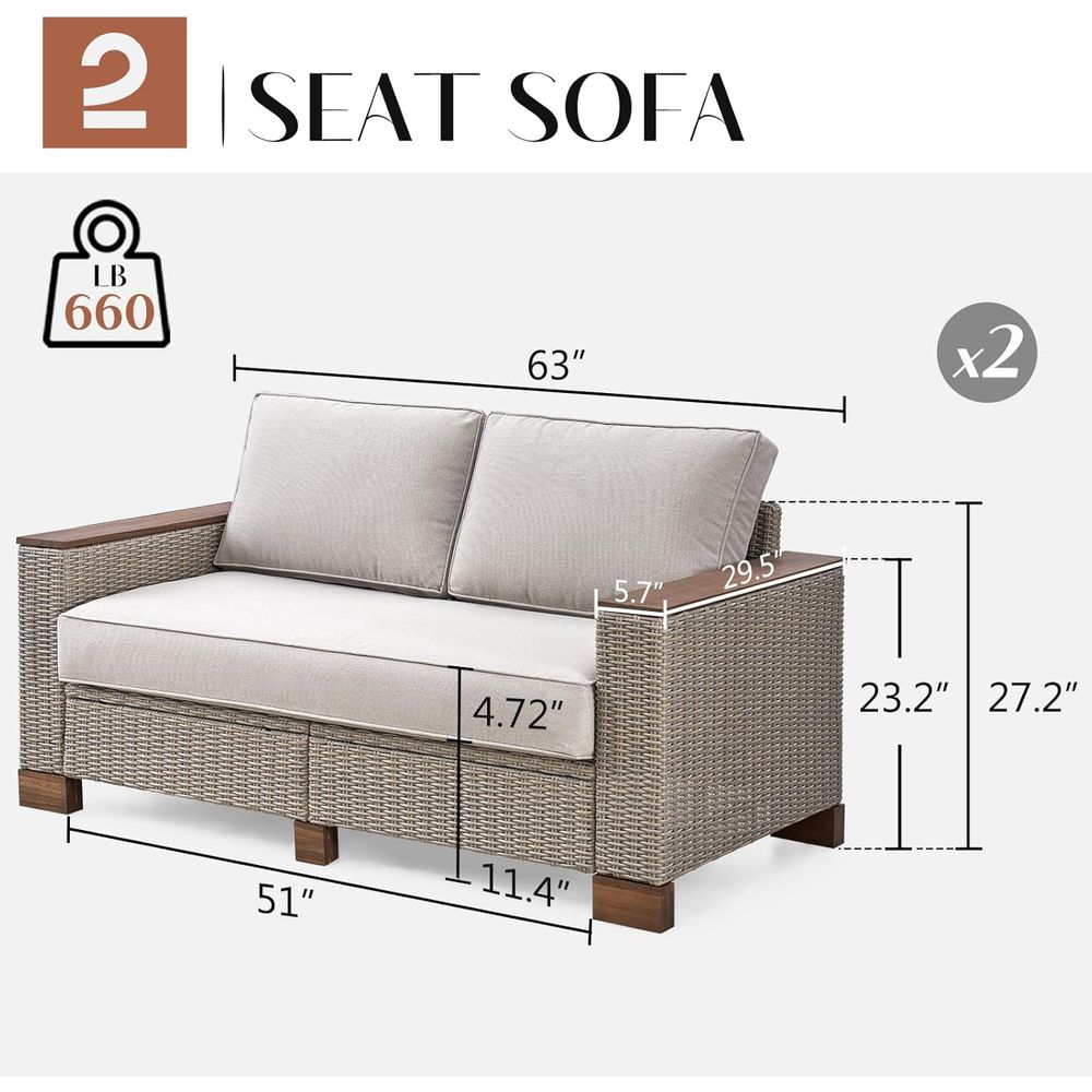 All-Weather Wicker 4-Piece Pat - Outdoor Furniture Legs 리뷰 및 가격