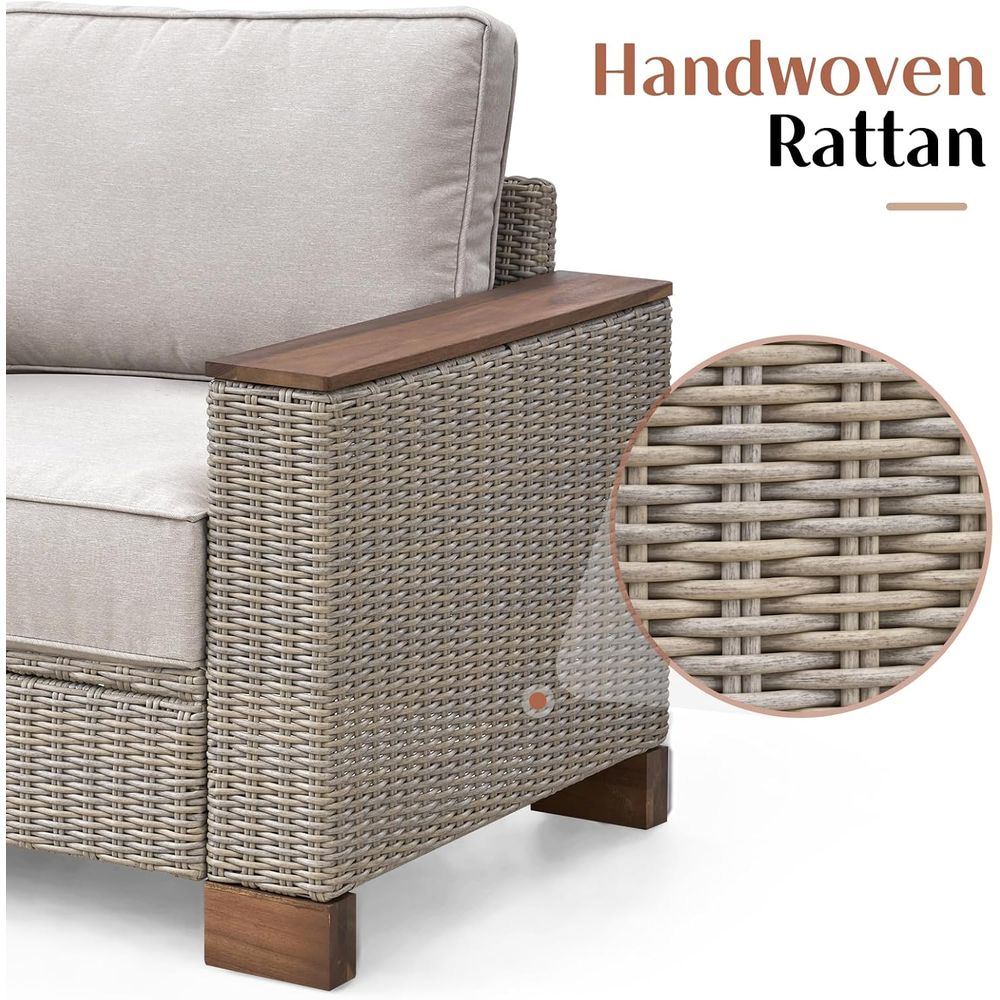 All-Weather Wicker 4-Piece Pat - Outdoor Furniture Legs 리뷰 및 가격