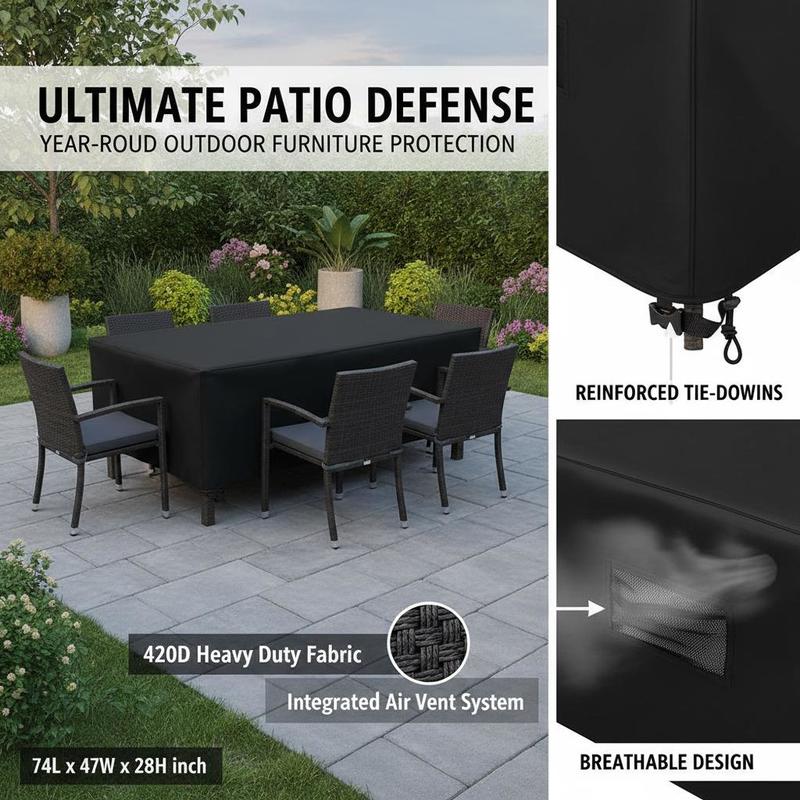 Outdoor Table Set Protector 74 - Outdoor Furniture Protector 리뷰 및 가격