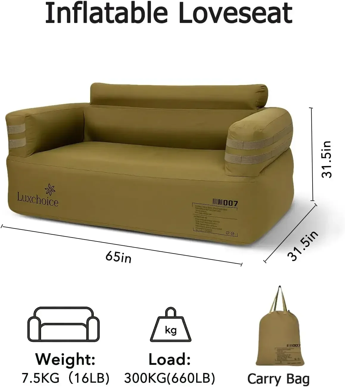 Portable Inflatable Couch for  - Outdoor Furniture Durable 리뷰 및 가격