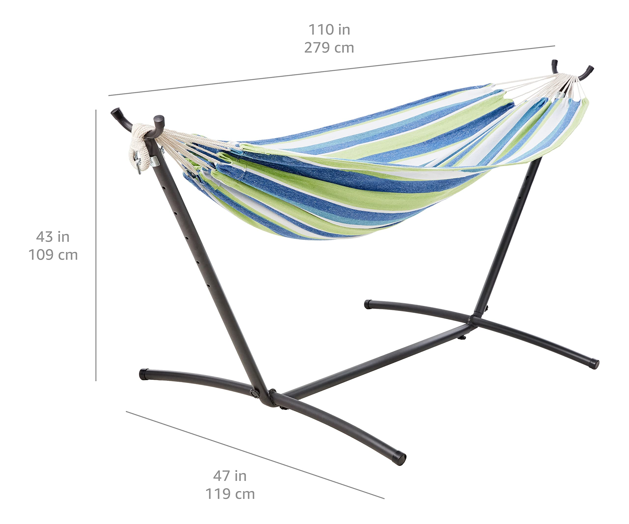 Basics Double Hammock Strips 4 - Outdoor Furniture Iron 리뷰 및 가격