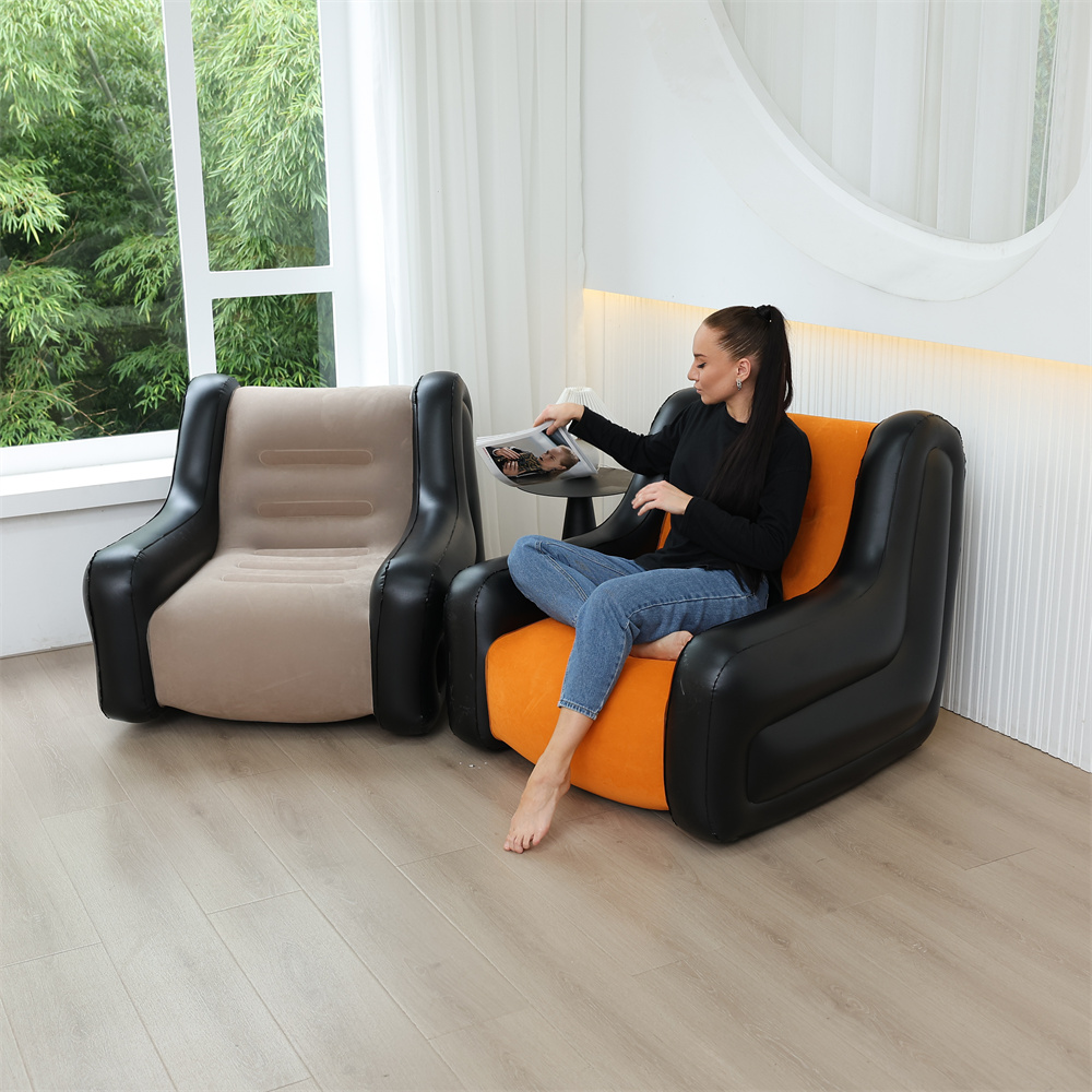 Folding Lazy Sofa,Inflatable L - Outdoor Furniture Durable 리뷰 및 가격