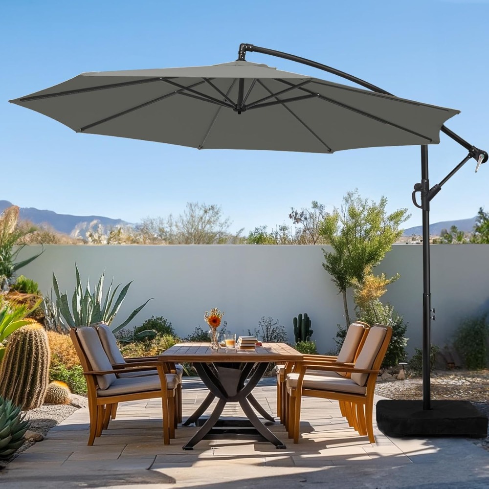 10ft Patio Umbrella with Base  - Outdoor Furniture With Umbrella 리뷰 및 가격