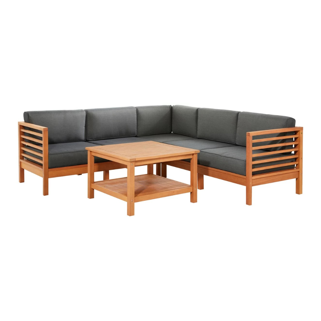 Modern Outdoor Teak Wood Sofa  - Outdoor Furniture Warehouse 리뷰 및 가격
